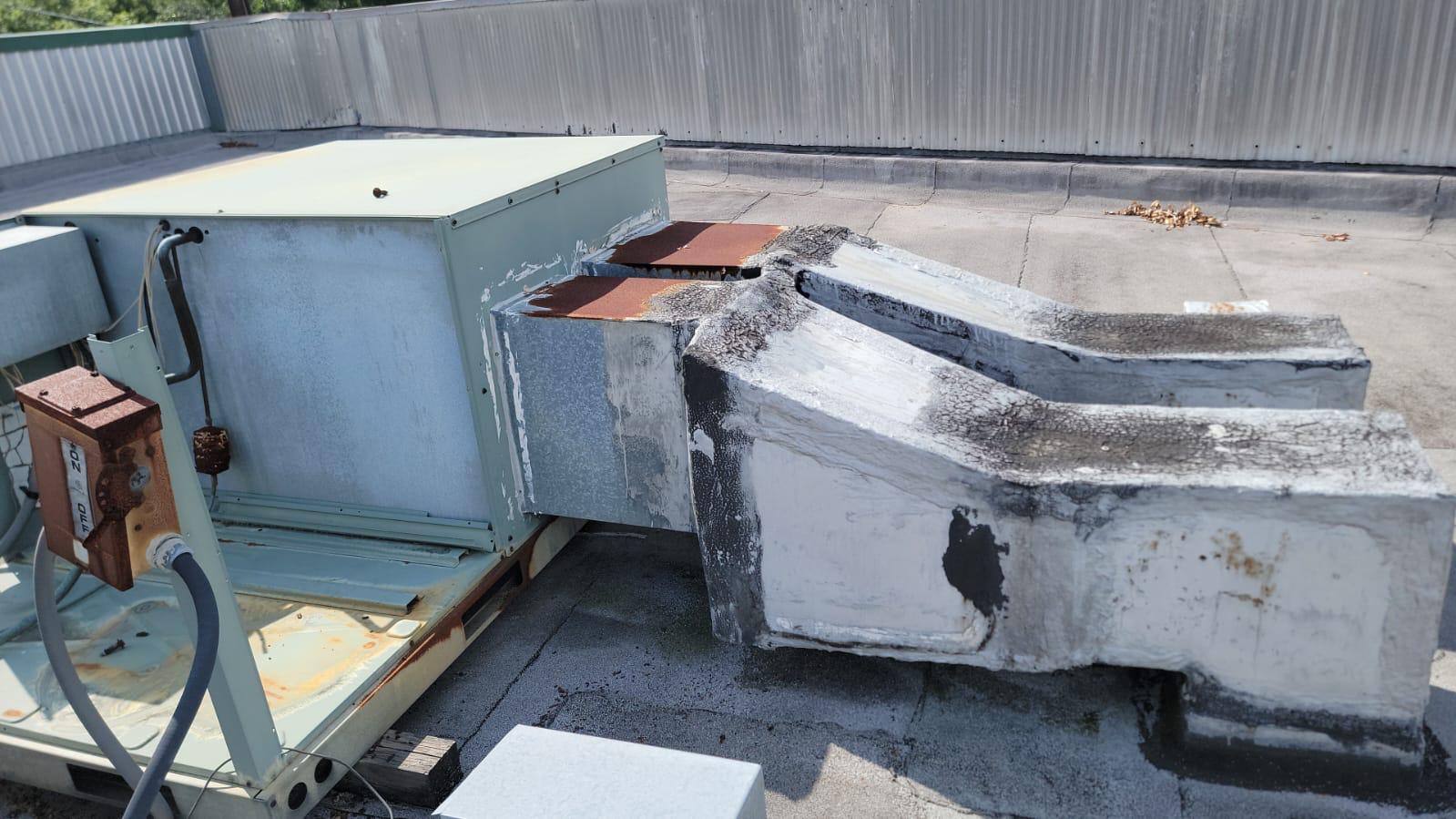 rooftop HVAC equipment maintenance for a Cypress Station home