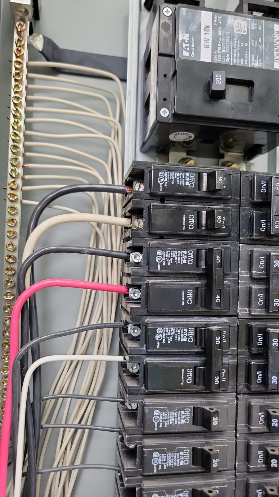HVAC control wiring and electrical work for a Greater Heights / Lindale Park home