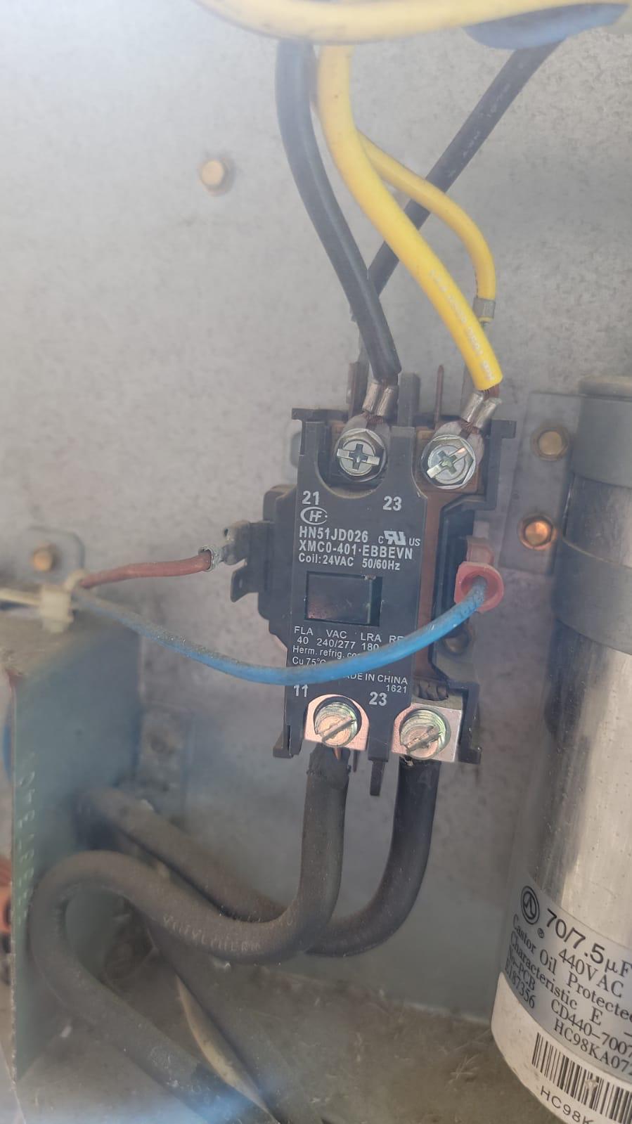 HVAC control wiring and electrical work for a Greater Heights / Lindale Park home